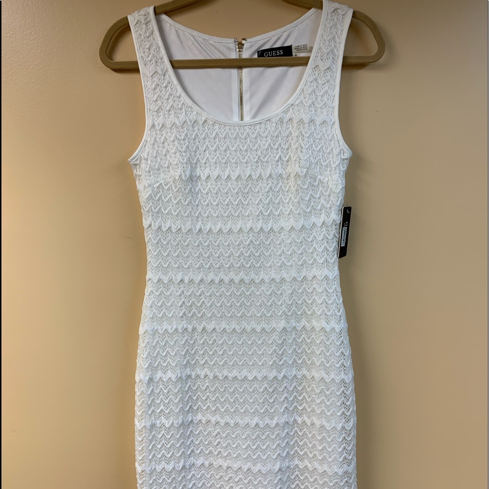 Guess - White Lace Dress - Size 6 - Brand New With Tags